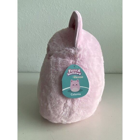 Squishmallows FUZZAMALLOW CELENIA The Pink Cat 12" Soft Plush NEW - Picture 2 of 12